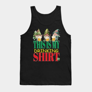 St Patrick's Day This Is My Drinking Shirt Beers Leprechauns Paddy Tank Top